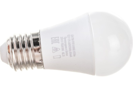 Купить Лампа светодиодная FERON LB-750 11W 230V E27 G45 шар 6400K 955lm 45*90mm 25951 фото №5