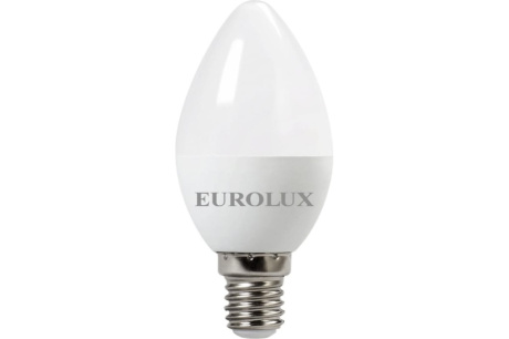 Купить Лампа LL-E-C37-7W-230-2 7K- E14  свеча  тепл  Eurolux фото №1