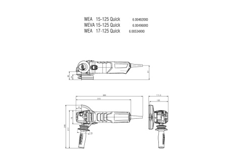 Купить УШМ Metabo WEV 17-125 Quick фото №5