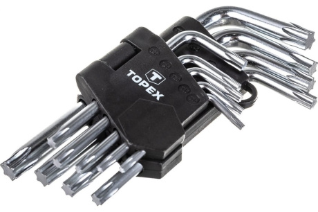 Купить TOPEX Набор ключей TORX  звезда   9 шт средние  Т10-Т50  35D960 фото №4