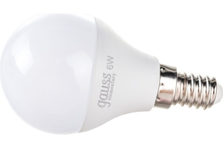 Купить Лампа GAUSS LED Elementary Globe 6W Е14 4100K фото №2