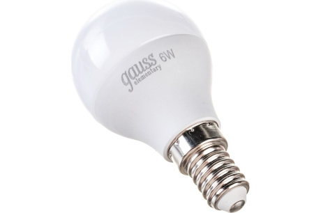 Купить Лампа GAUSS LED Elementary Globe 6W Е14 4100K фото №1