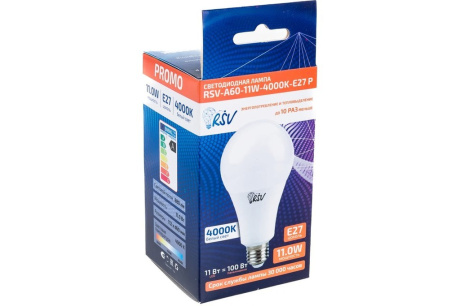 Купить Лампа светодиодная PLED-ECO-A60 11W 4000K E27 IEK фото №2